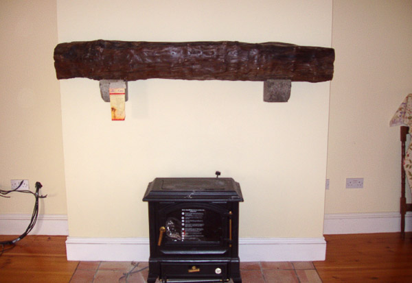 antique yew mantle - one-off