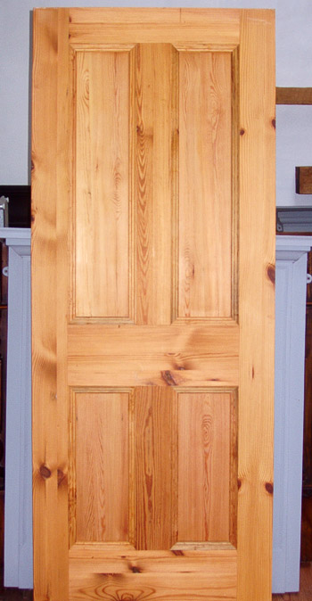 Reycled doors made from old pitch pine timbers